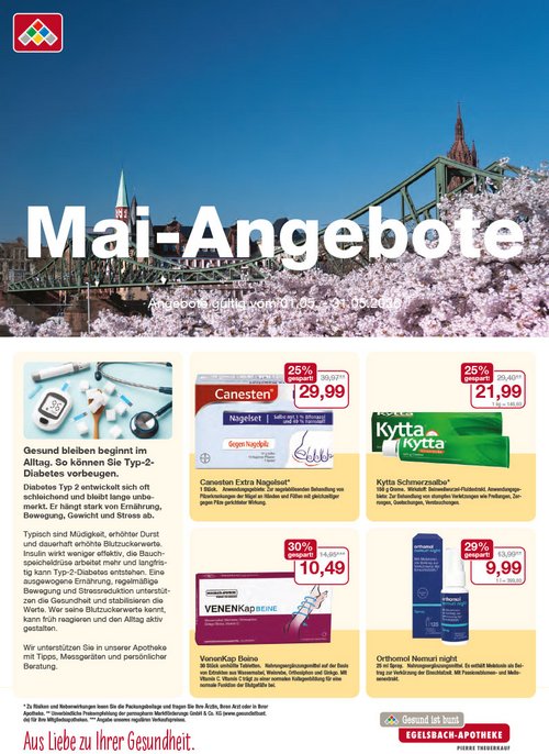 Flyer mit Mai-Angeboten Flyer mit Mai-Angeboten