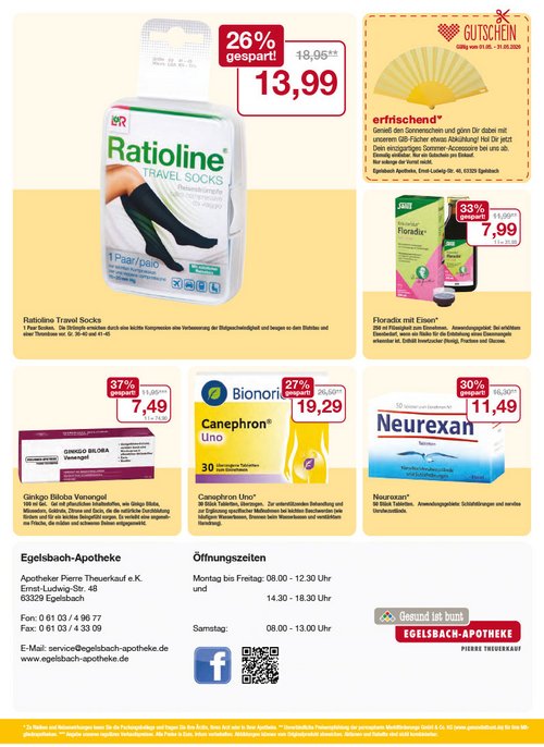 Flyer mit Mai-Angeboten Flyer mit Mai-Angeboten