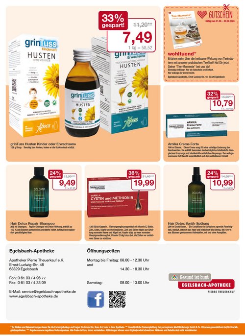 Flyer mit September-Angeboten Flyer mit September-Angeboten