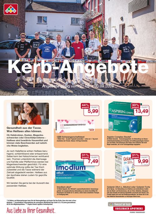 Flyer mit September-Angeboten Flyer mit September-Angeboten